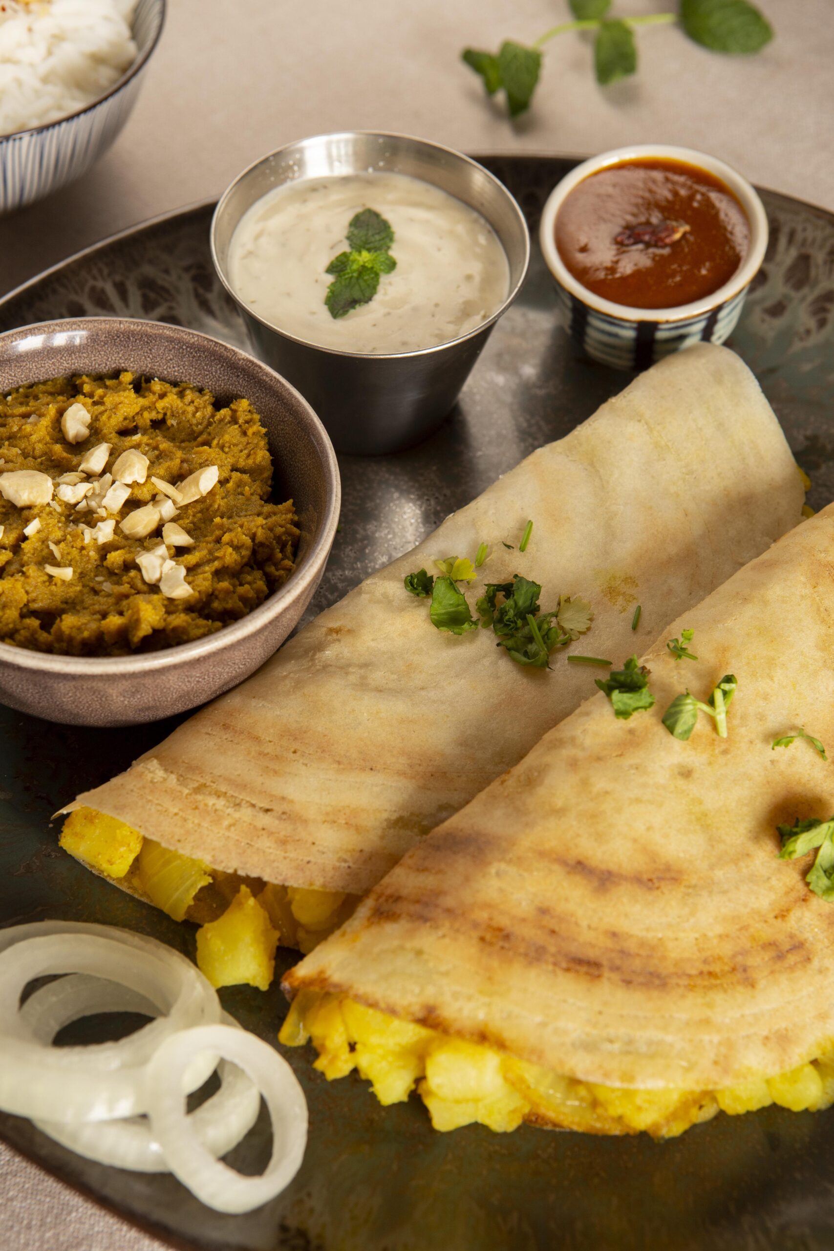 delicious-indian-dosa-arrangement
